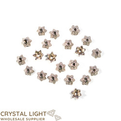 Bead Caps: Silver Star Bead Cap /10g