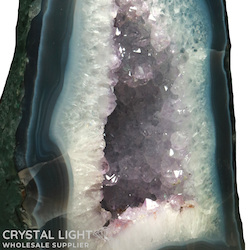 Amethyst Geodes: Amethyst Agate Geode