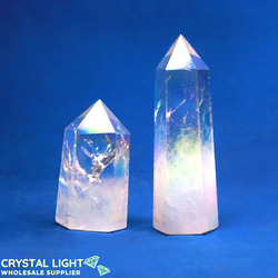 Polished Point Lots: Aura Quartz Point Lot