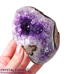 Single Druse Pieces: Amethyst Polished Druse