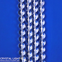 10mm Bead: Clear Quartz Beads 10mm