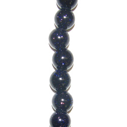 8mm Bead: Blue Goldstone 8mm Beads