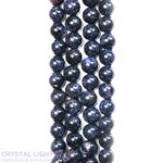 Blue Goldstone Beads 8mm