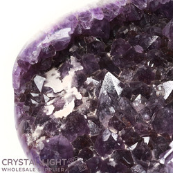 Single Druse Pieces: Amethyst Polished Druse with Sugar Quartz
