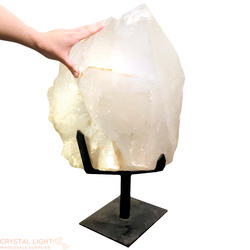 Display Pieces on Stand: Quartz Twin Point on Stand