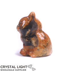 Animals: Crazy Lace Agate Cat