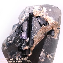 All Other Crystal Specimens: Smokey Citrine with Tourmaline