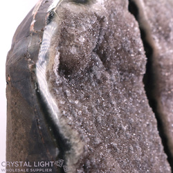 Bookends: Grey Amethyst Bookends