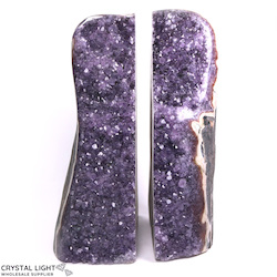 Bookends: Amethyst Bookends