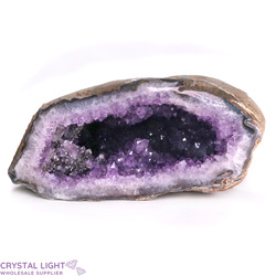 Single Druse Pieces: Amethyst Druse Large with Flower