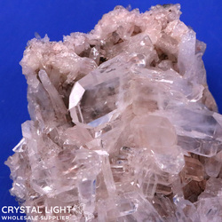 Sacred Rose Lithium Quartz: Sacred Rose Faden Quartz Cluster