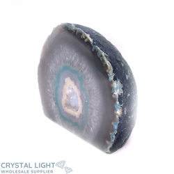 Agate Geodes: Teal Agate Cut Base
