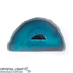 Agate Geodes: Teal Agate Cut Base Geode