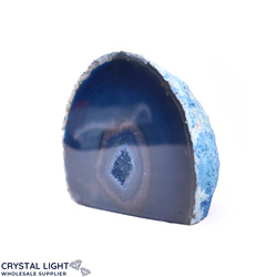 Agate Geodes: Blue Agate Cut Base