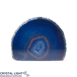 Agate Geodes: Blue Agate Cut Base Geode
