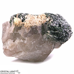 Clusters: Smokey Quartz with Green Tourmaline