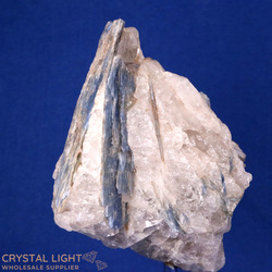Display Pieces on Stand: Kyanite & Quartz on Stand