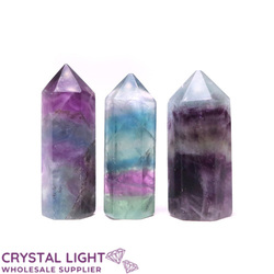 Polished Point Lots: Rainbow Fluorite Point Lot