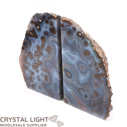 Bookends: Agate Bookends (Natural)