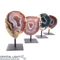 Agate Geode on Stand