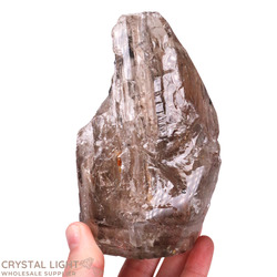 Faceted Shapes: Smokey Elestial Quartz Semi-Polished 