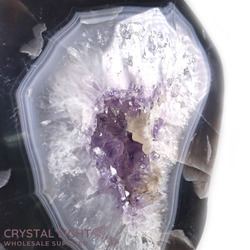 Display Pieces on Stand: Amethyst Polished Druse on Stand