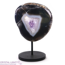 Display Pieces on Stand: Amethyst Polished Druse on Stand