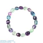 Rainbow Fluorite Tumble Bracelet