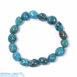 Tumble Bead Bracelets: Chrysocolla Tumble Bracelet