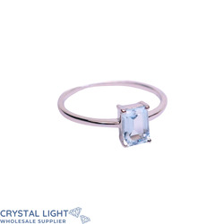 Sterling Silver Rings: Blue Topaz Ring