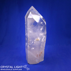 Cut Base Points: Quartz Semi-Polished Point