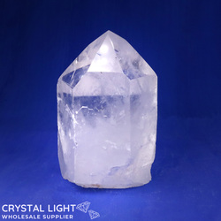 Cut Base Points: Quartz Semi-Polished Point