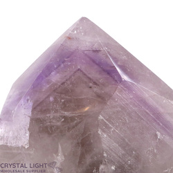 Cut Base Points: Amethyst Large Cut Base Point with Phantom