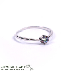 Sterling Silver Rings: Mystic Quartz Ring