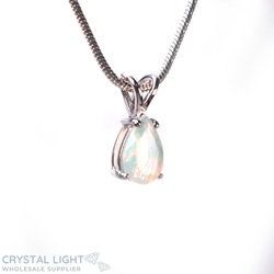 Sterling Silver Pendants: Ethiopian Opal Faceted Pendant