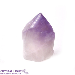 Cut Base Points: Amethyst Semi Polished Cut Base Point