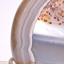 Display Pieces on Stand: Agate Geode on Stand