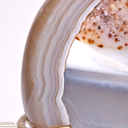Display Pieces on Stand: Agate Geode on Stand