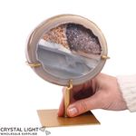 Agate Geode on Stand