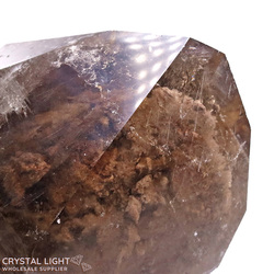 Natural Points: Golden Rutilated Lodolite Natural Twin Point