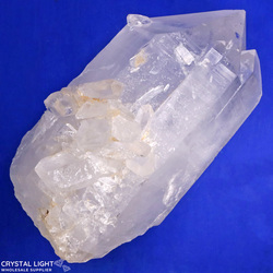 Display Pieces on Stand: Penetrated Double Terminated Quartz Point