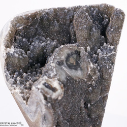 Display Pieces on Stand: Black Amethyst Druse On Stand