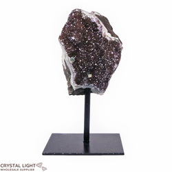Display Pieces on Stand: Red Amethyst Druse on Stand
