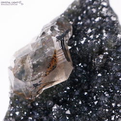 Display Pieces on Stand: Black Amethyst Druse On Stand