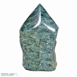 Cut Base Points: Green Apatite Cut Base Point