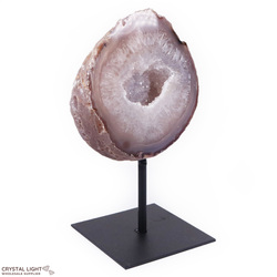 Display Pieces on Stand: Agate Geode on Stand