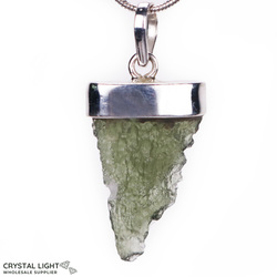 Sterling Silver Pendants: Moldavite Pendant