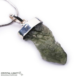 Sterling Silver Pendants: Moldavite Pendant