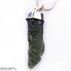 Sterling Silver Pendants: Moldavite Pendant