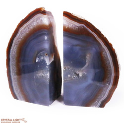 Bookends: Agate Bookends